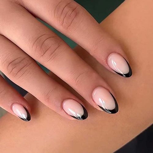 Mini French tip nails from Amazon