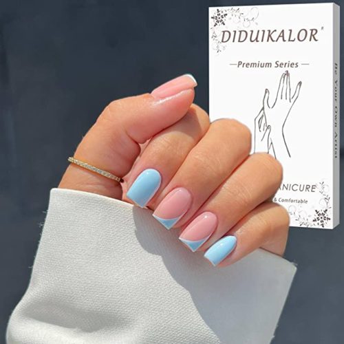 French tip design nails from Amazon