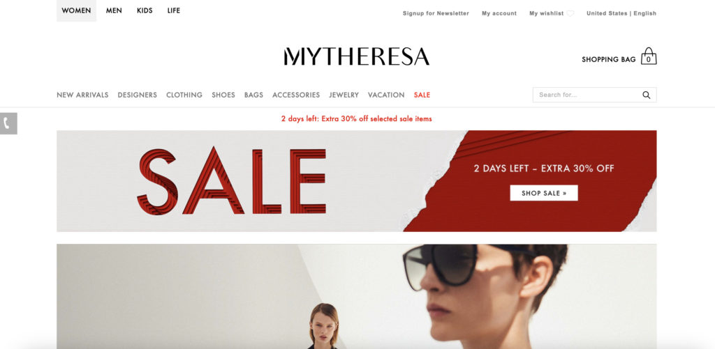 Mytheresa Website