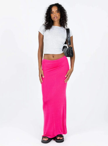 Princess Polly Hot Pink Maxi Skirt