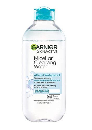 garnier waterproof makeup removing miceallr water