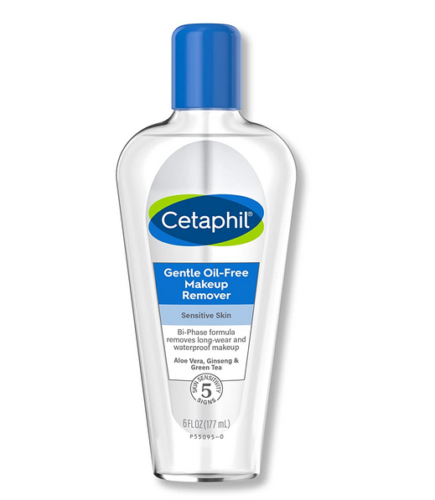 bottle of cetaphil gentle oil free makeup remover