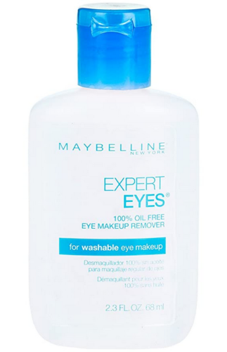 bottle of maybelline expert eyes (regular) for washable eye makeup