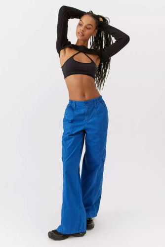 UO Cargo Pants in cobalt blue