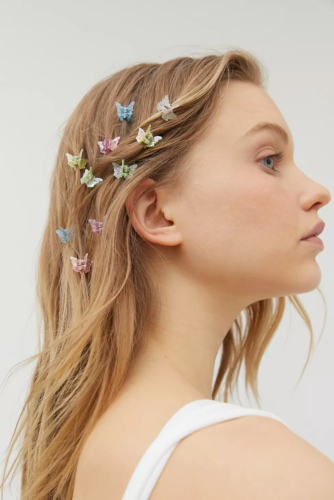 Pastel butterfly clips