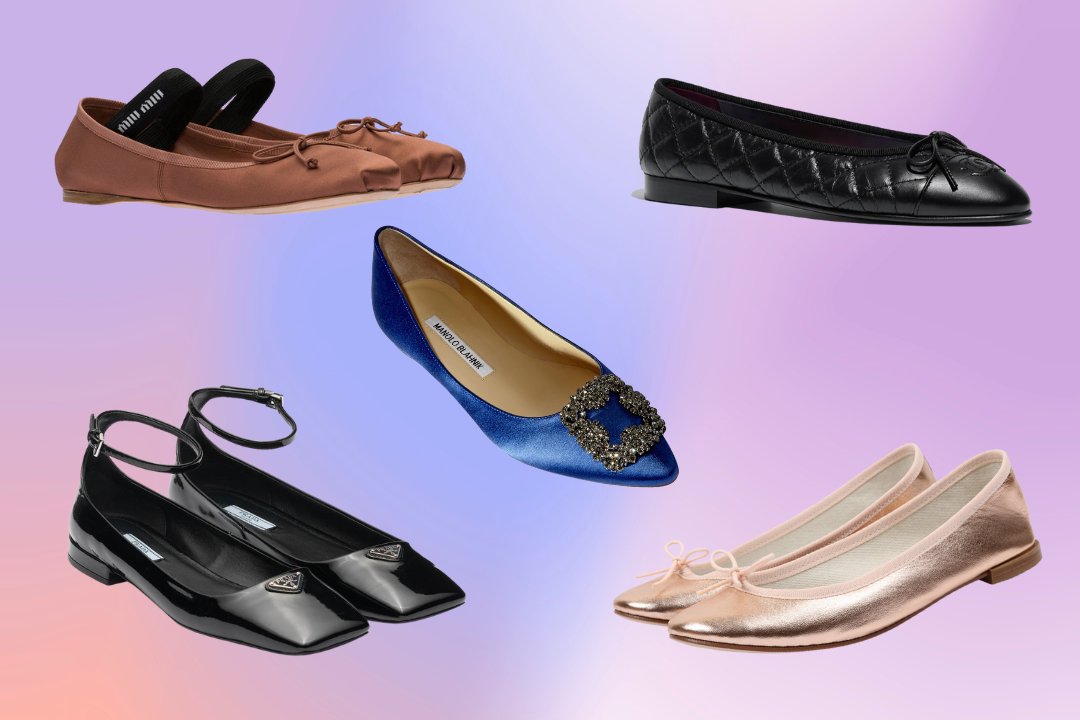 Designer flat pumps sale