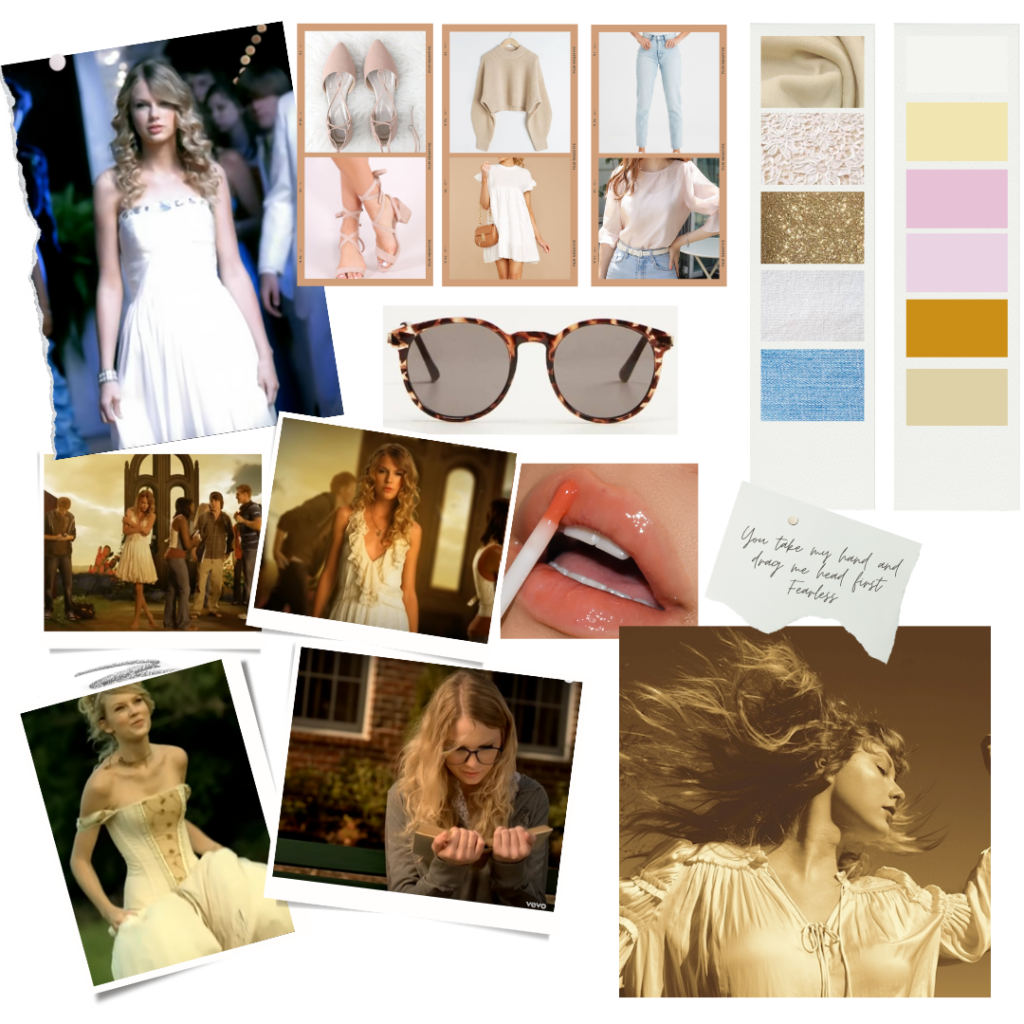 The Eras Tour Fashion Guide Fearless Moodboard