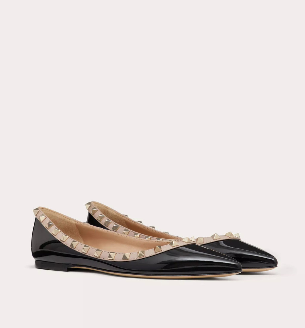 denim flat shoes