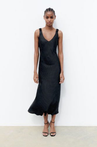 Zara Polka Dot Slip Dress