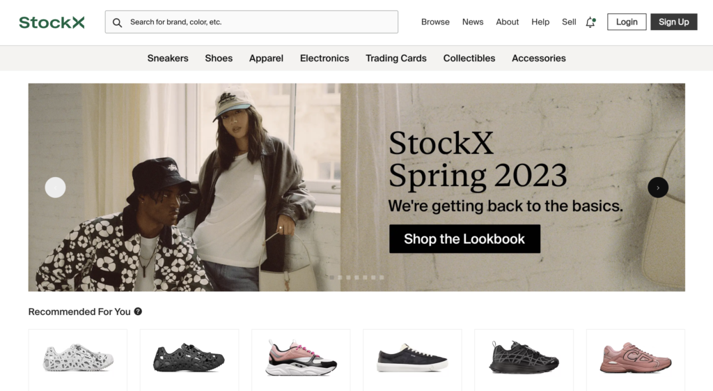 Stockx.com screenshot