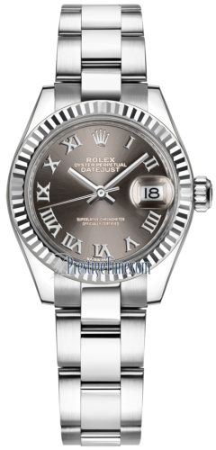 Rolex Lady Date Gray, Roman Numerals