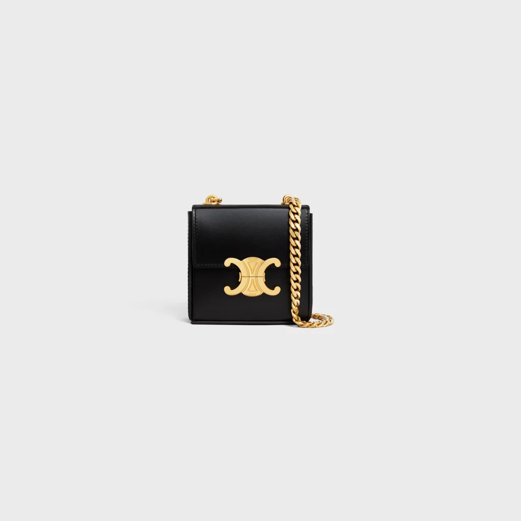 Celine Luxury Brand MINI BOX TRIOMPHE IN SHINY CALFSKIN