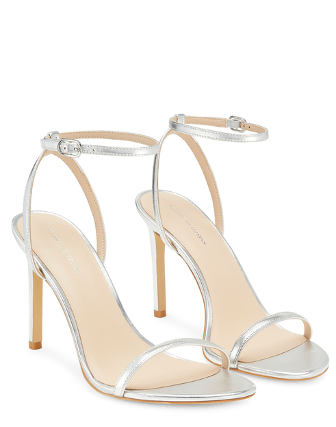 Silver heels from Stuart Weitzman