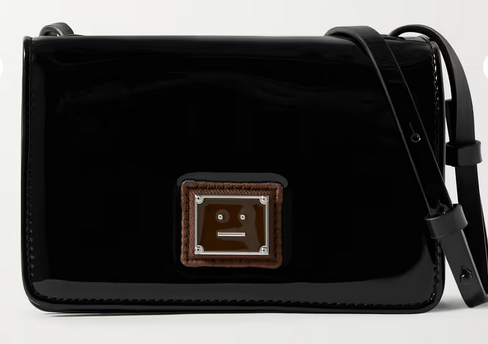 Acne Studios Mini Patent Leather Crossbody - Black