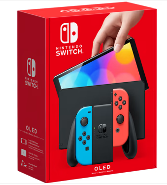 Nintendo Switch OLED version - neon blue/red