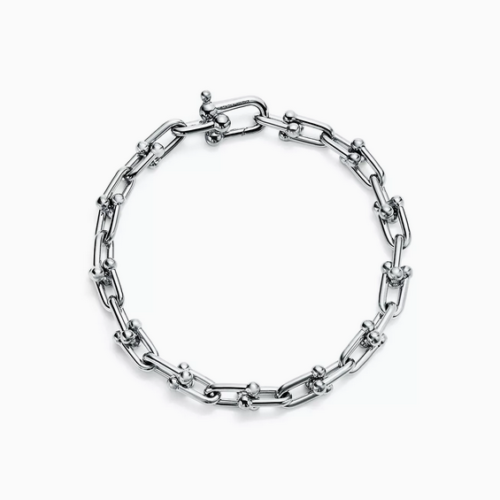 tiffany hardware link silver bracelet - small 