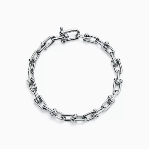 tiffany hardware link silver bracelet - small