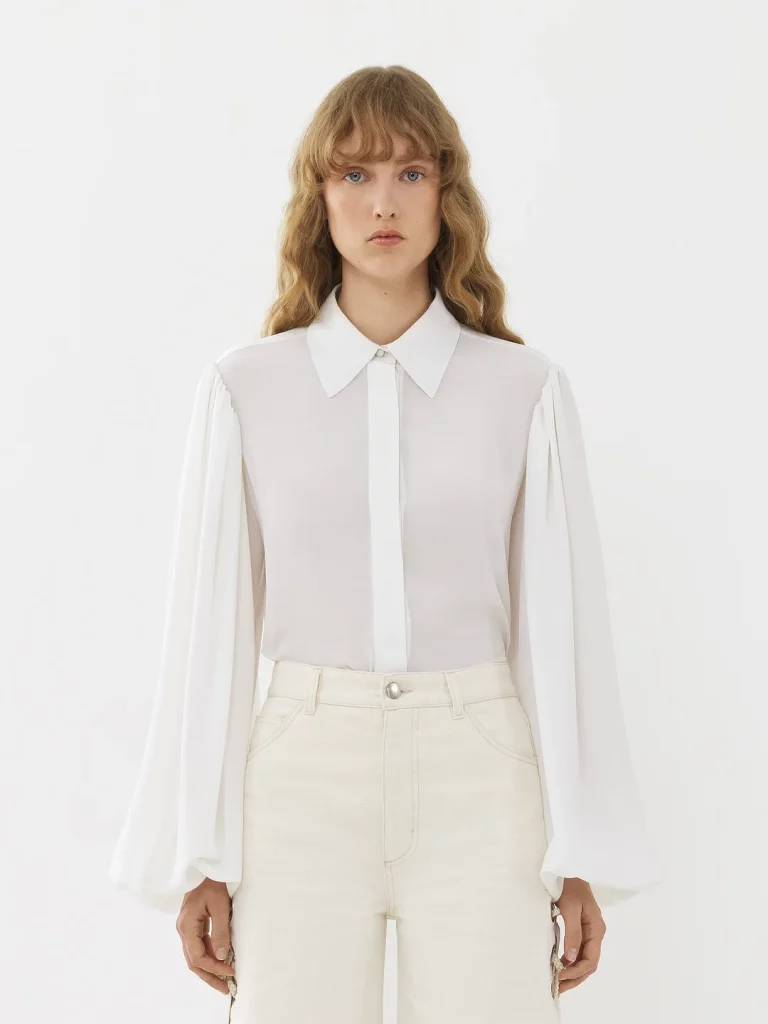 Chloé gathered sleeve blouse