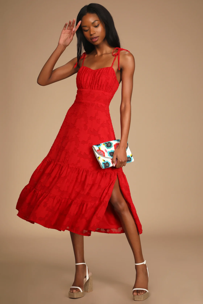 Aggregate 74+ sandals with red dress super hot