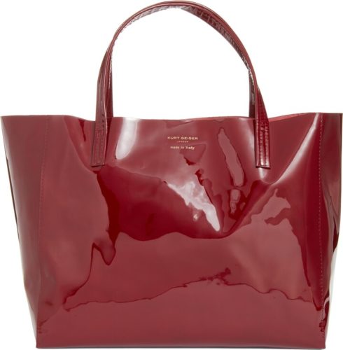 Kurt Geiger Violet Tote - Red Patent