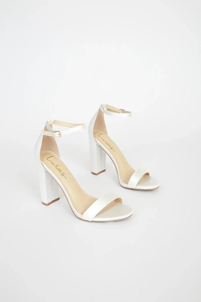 White heels from Lulus