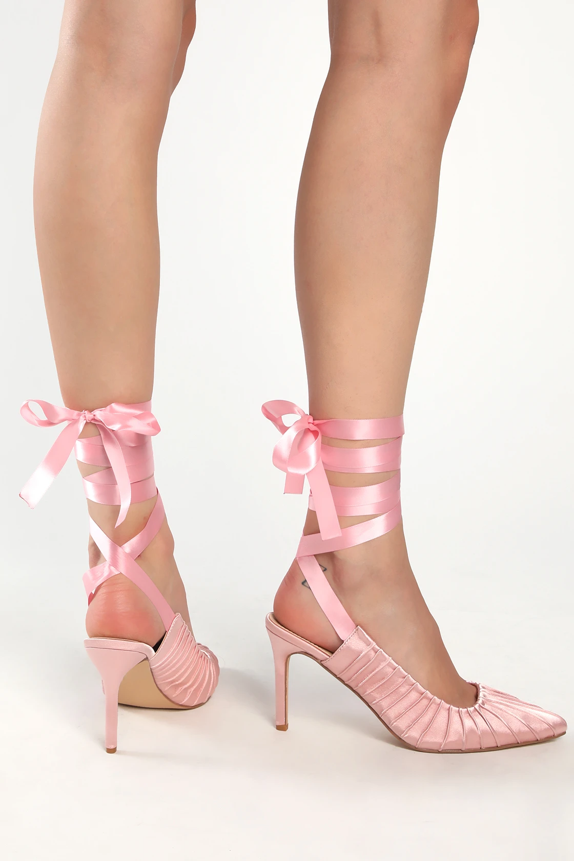 Pink heels from Lulus