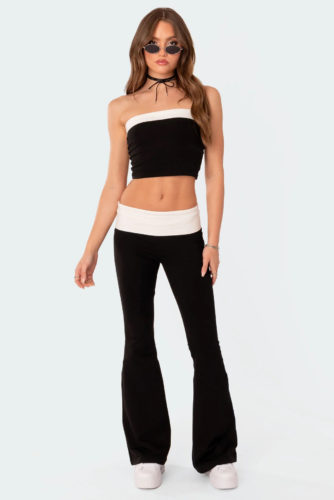 Edikted Fold Over Top Leggings