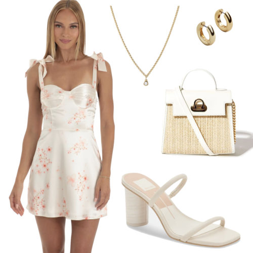 Floral Dress Graduation Outfit