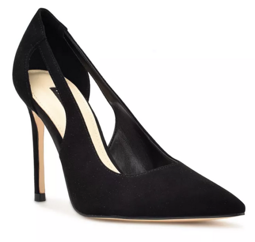 Black cutout heels from Macy's