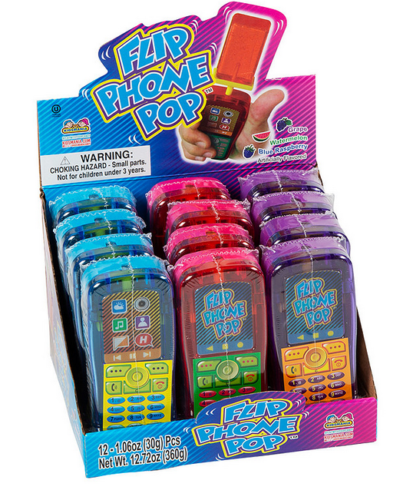 Party favors for 90s party -- Flip phone pops