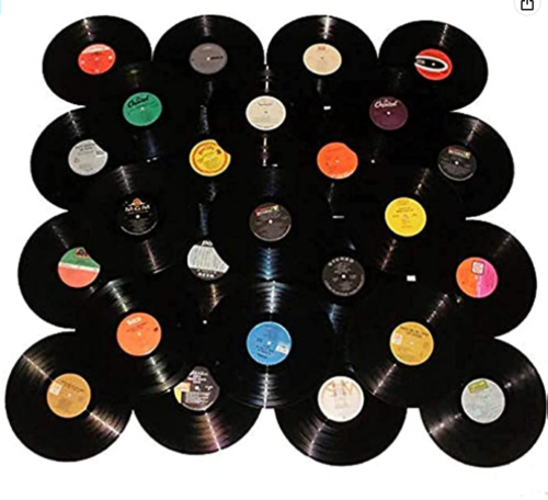 Faux records for decades birthday parties