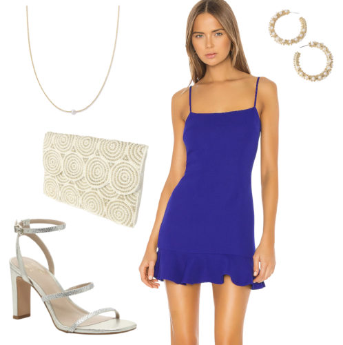 Solid Color Dress Graduation Outfit