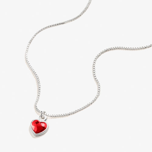 Alex and Ani Ruby Heart Necklace