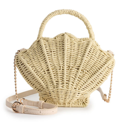 Kohls Straw Shell Handbag