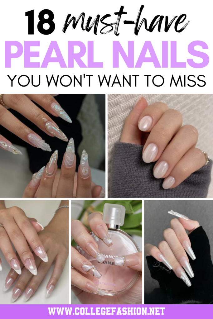 18 Pretty Pearl Nail Designs You'll Obsess Over - College Fashion