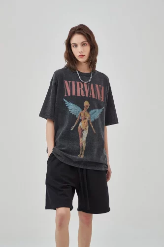 Band logo graphic tee from In Cotton