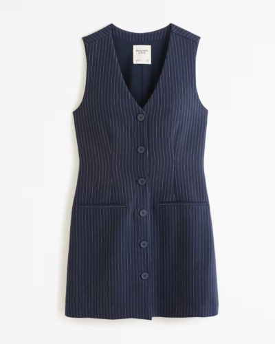 AF Vest Pinstripe Mini Dress