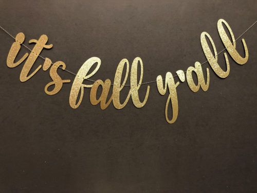 Fall Y'all Wall Banner