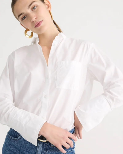 J. Crew White Button Down Shirt