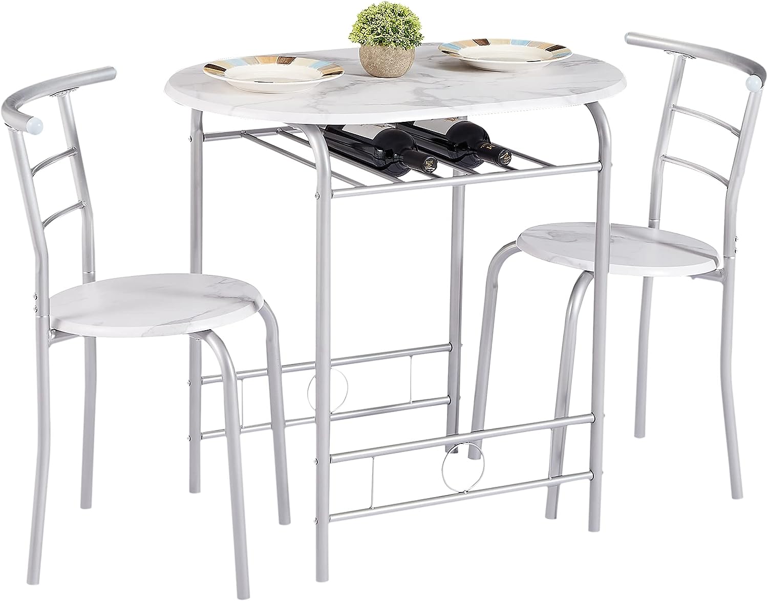 White dining set