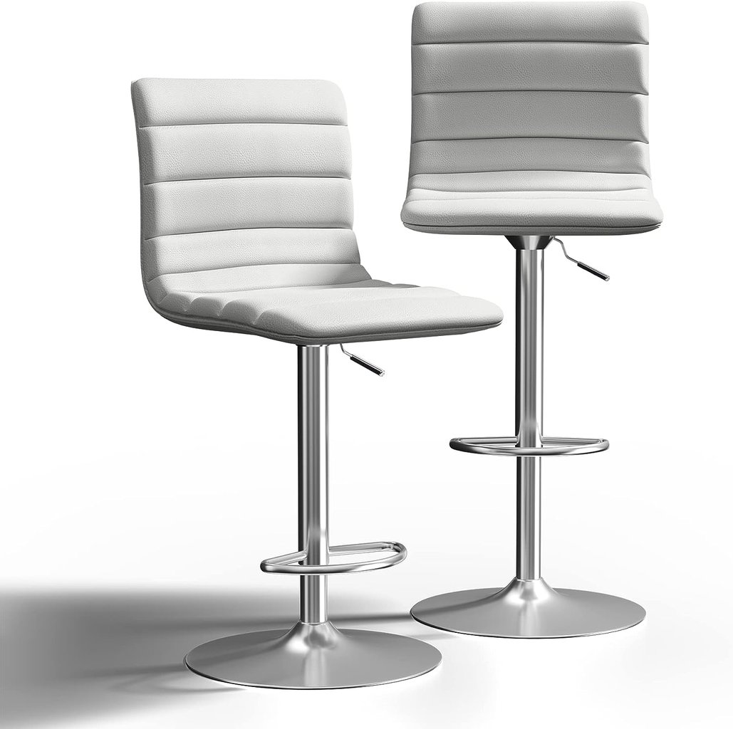 white bar stools