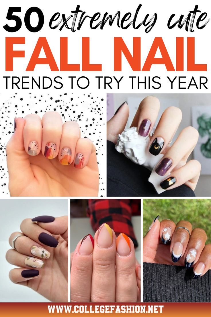 50 extremely cute fall nail trends to try this year