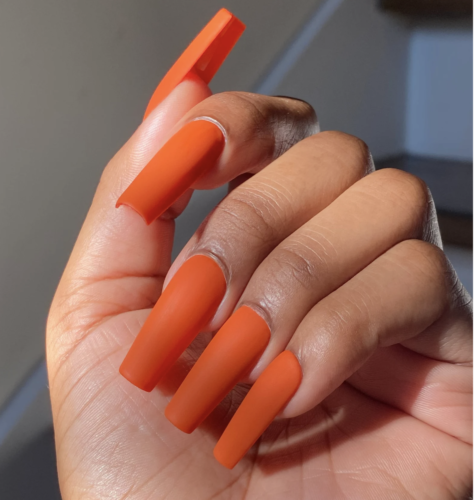 Pumpkin spice nails from Etsy