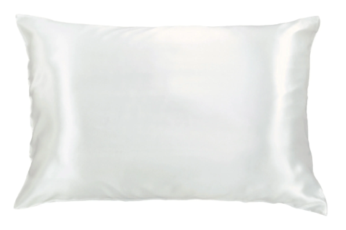 Celestial silk white satin pillowcase