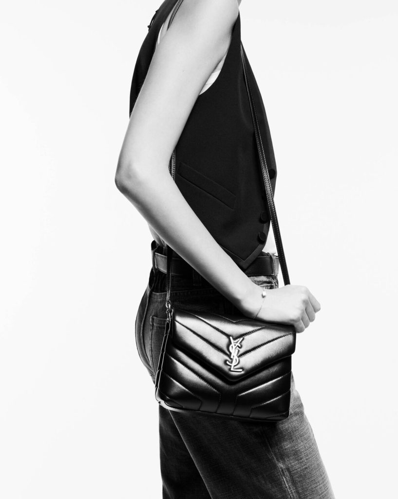 Loulou Toy Strap Bag in Quilted “Y” Leather