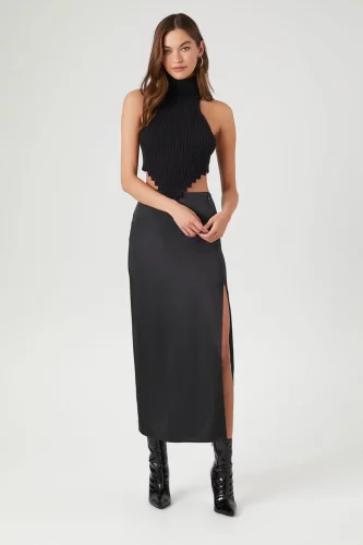 Satin maxi slip skirt from Forever 21