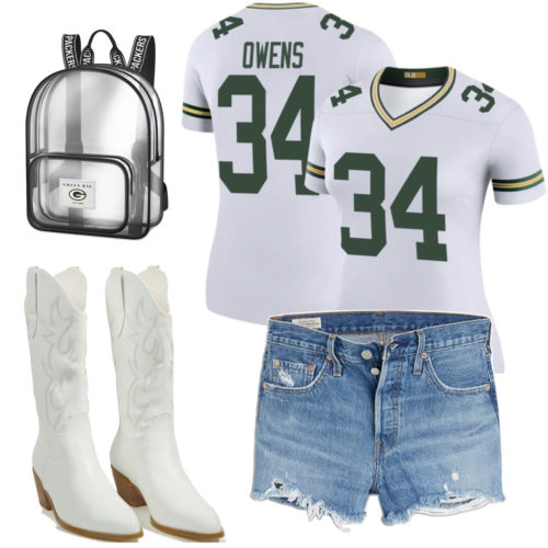 NFL Jersey and Jean Shorts Simone Biles Outfit