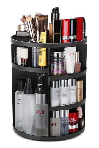 Rotating makeup organizer from Amazon