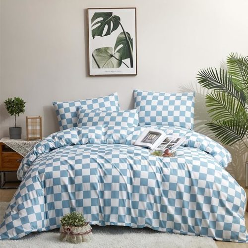 Checkered comforter set from Amazon