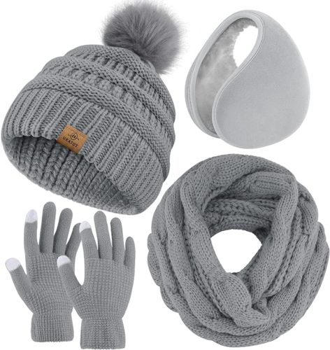 Knit scarf & hat set from Amazon